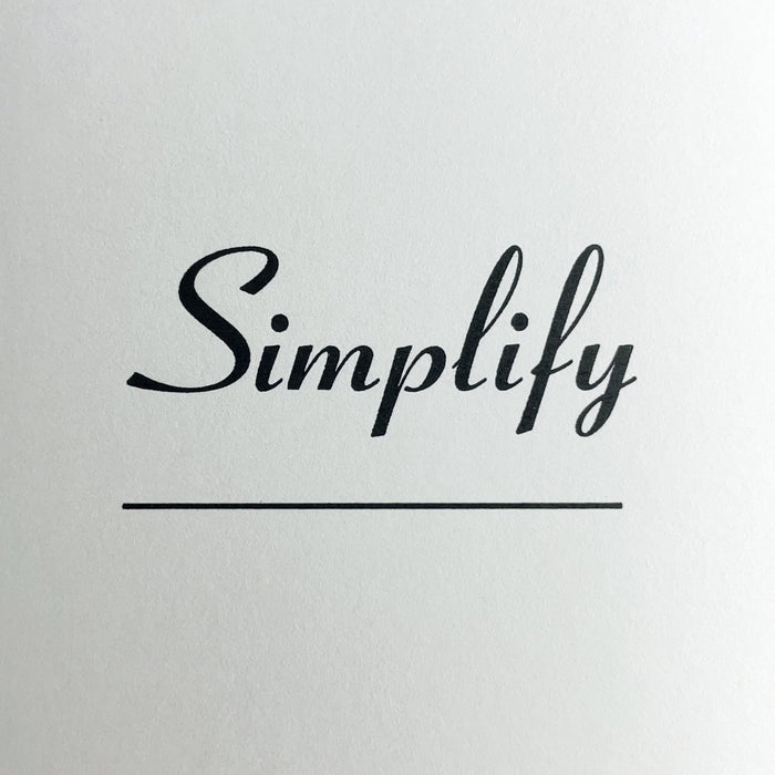 Simplify notecard
