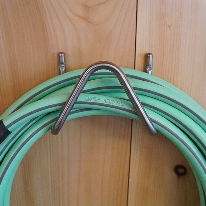 Small Italian Stainless Steel Hose Hanger