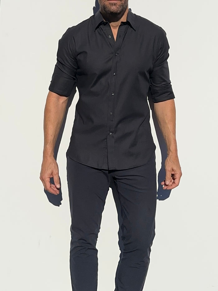 Stretch Royal Oxford - Black