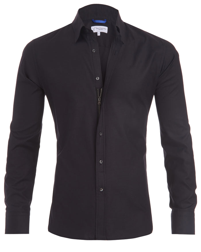 Stretch Royal Oxford - Black