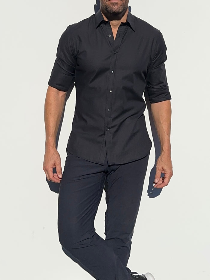 Stretch Royal Oxford - Black