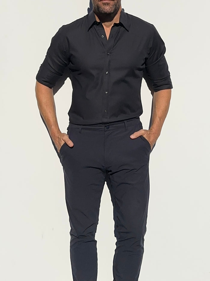 Stretch Royal Oxford - Black
