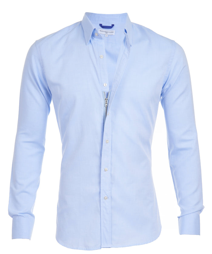Stretch Royal Oxford - Light Blue