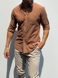Super Lightweight Cotton- Long Sleeve - Burnt Orange