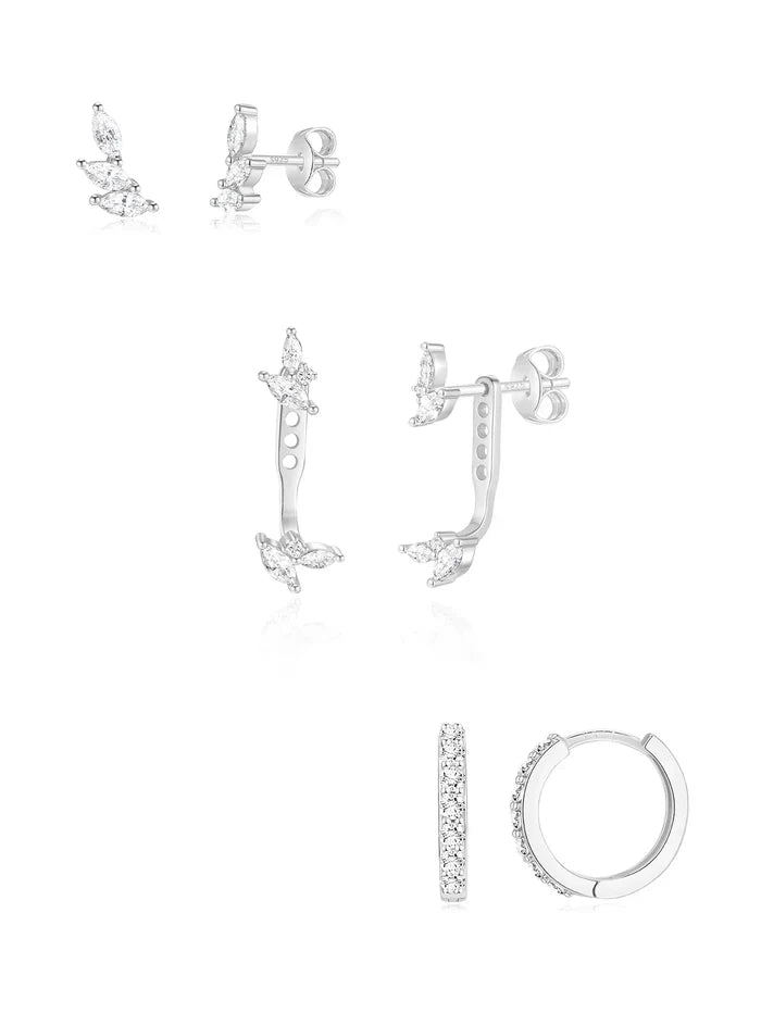 Tereza | Gold-Plated Line Clean Delicate Earrings