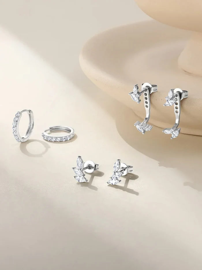Tereza | Gold-Plated Line Clean Delicate Earrings