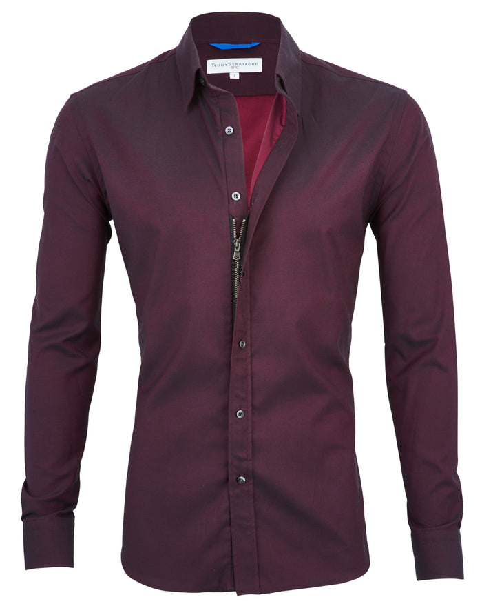 The After-Dark Twill - Oxblood Twill