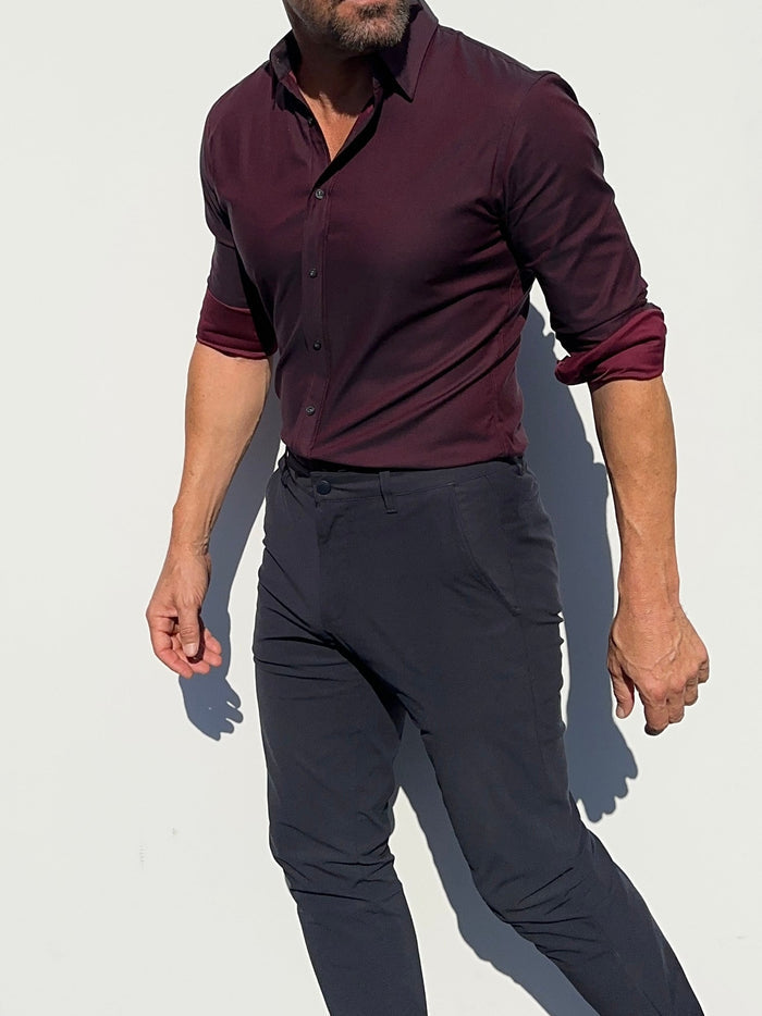 The After-Dark Twill - Oxblood Twill