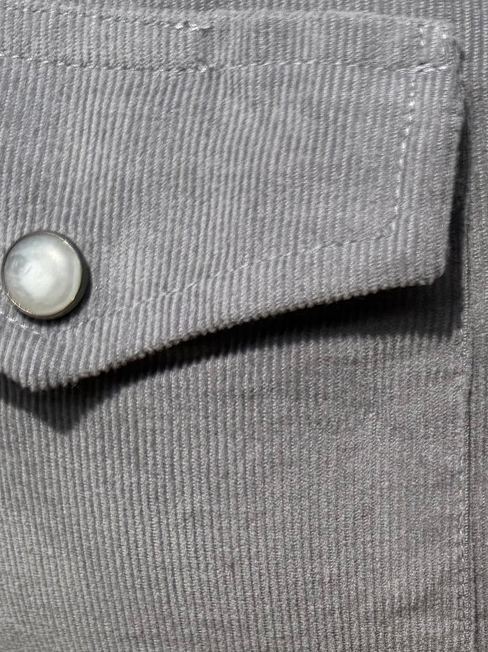 The Corduroy Western - Gunmetal Gray