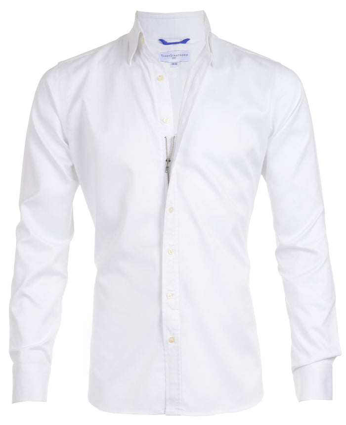 The Gabardine Dress Twill - White Gabardine