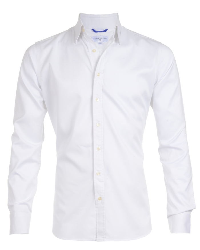 The Gabardine Dress Twill - White Gabardine