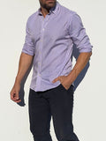 The Gingham Poplin - Lavender Gingham Poplin