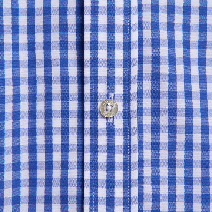 The Gingham Poplin - Navy Gingham Poplin