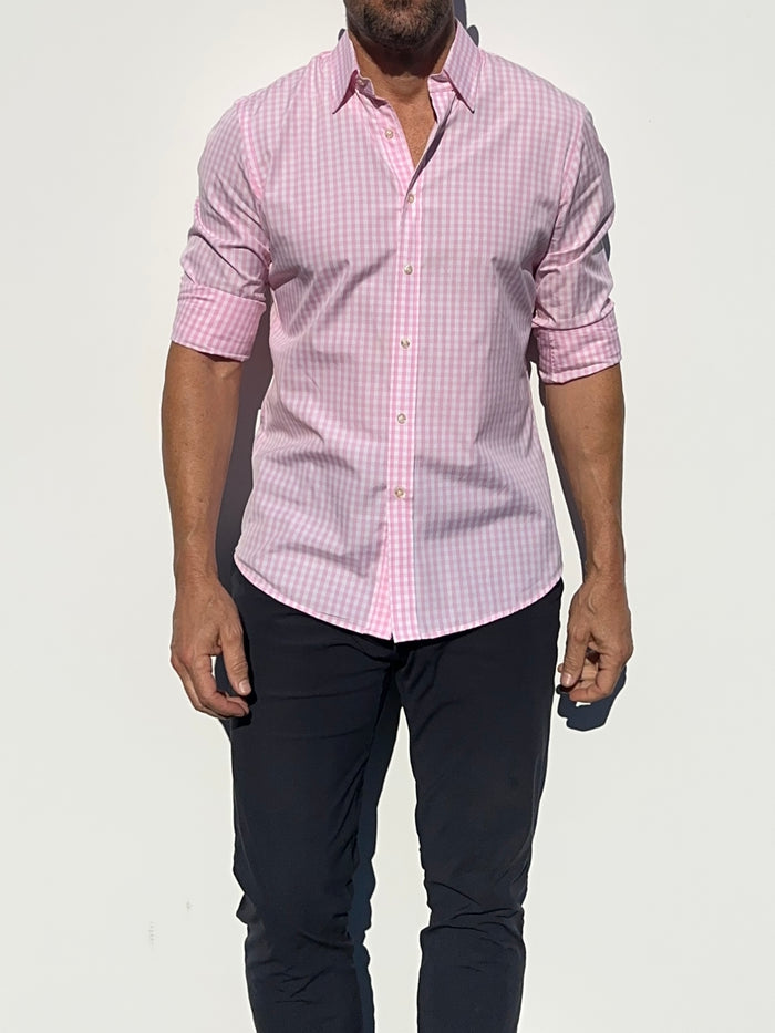 The Gingham Poplin - Pink Gingham Poplin