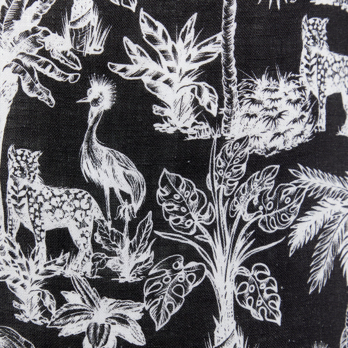 The Jungle Brothers Linen Party Shirt - White on Black