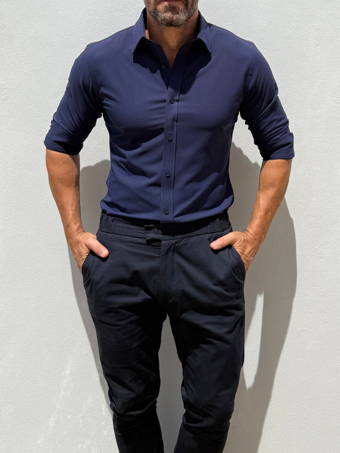 The Nomad Travel Shirt - Midnight