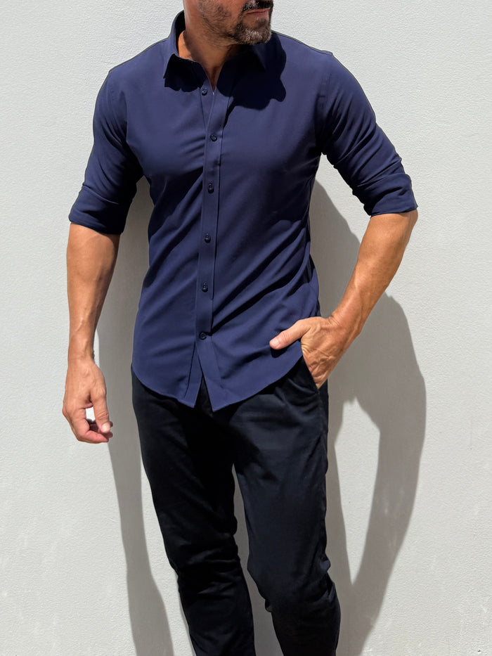 The Nomad Travel Shirt - Midnight