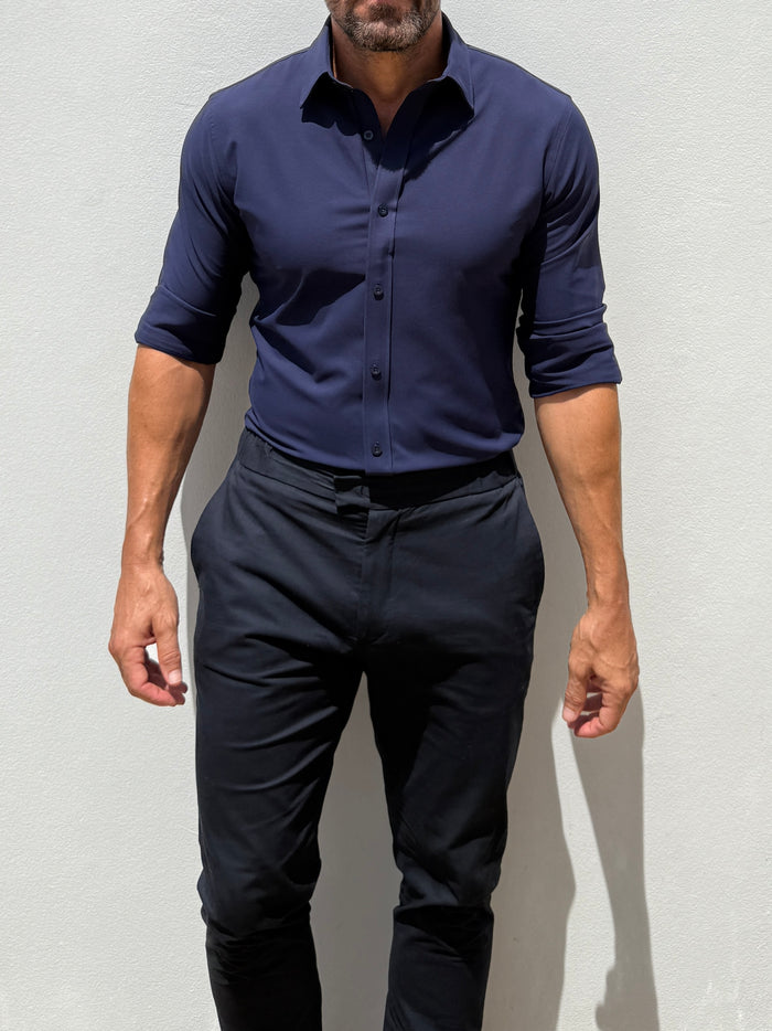 The Nomad Travel Shirt - Midnight
