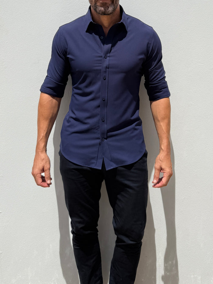 The Nomad Travel Shirt - Midnight