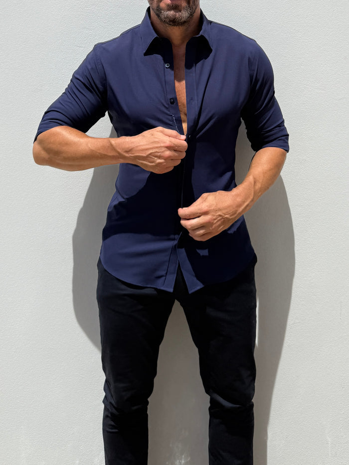 The Nomad Travel Shirt - Midnight