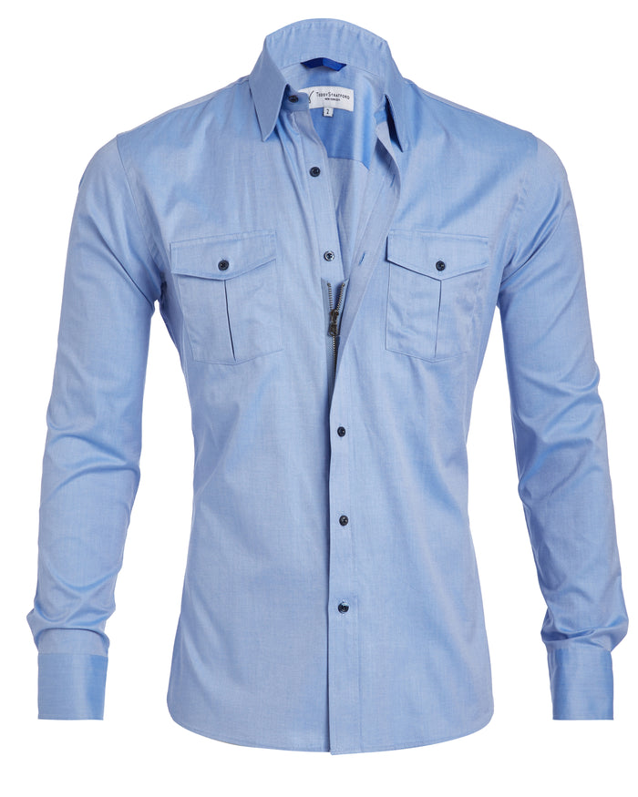 The NYTD Two-Pocket Twill - Polar Blue