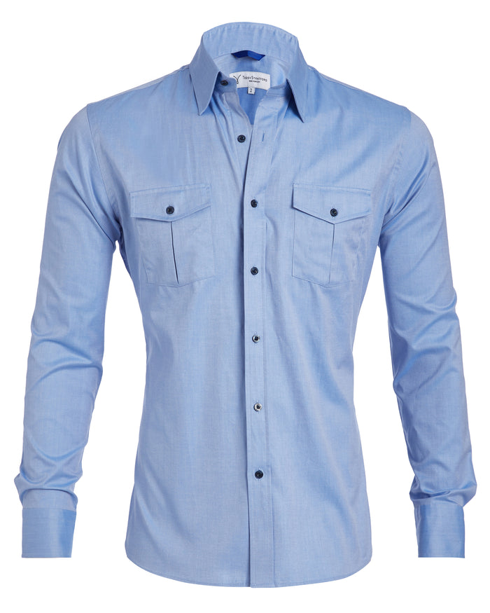 The NYTD Two-Pocket Twill - Polar Blue