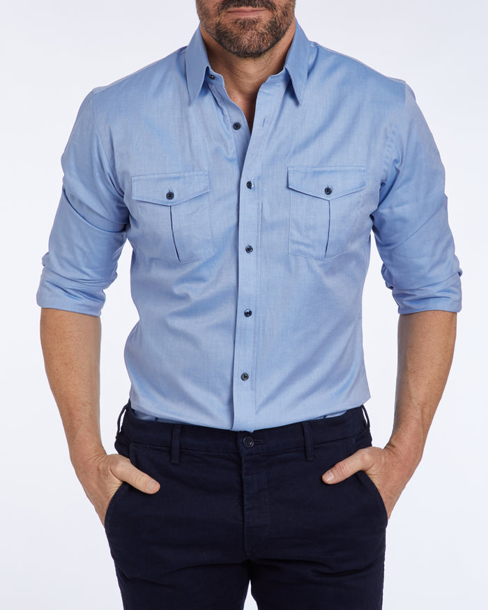 The NYTD Two-Pocket Twill - Polar Blue