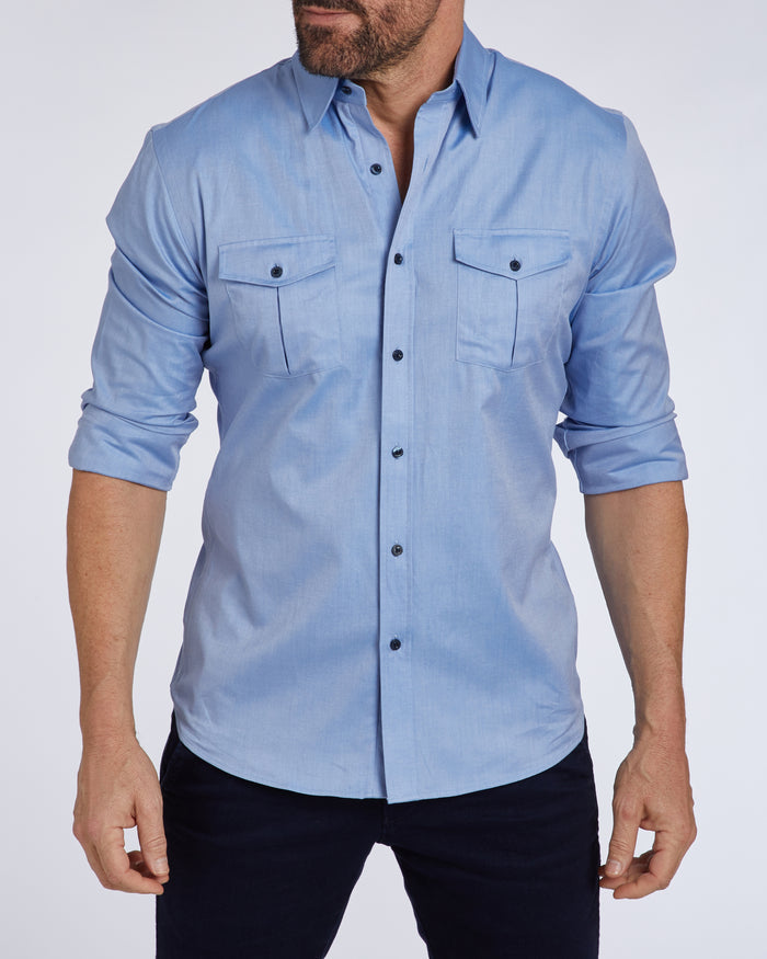 The NYTD Two-Pocket Twill - Polar Blue