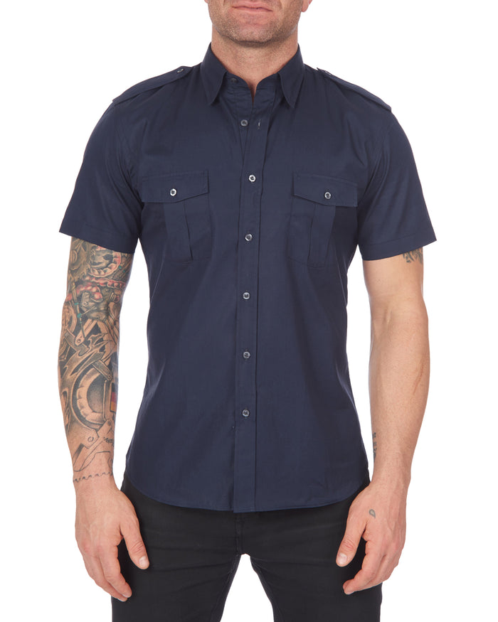 The Pilot Shirt - Navy