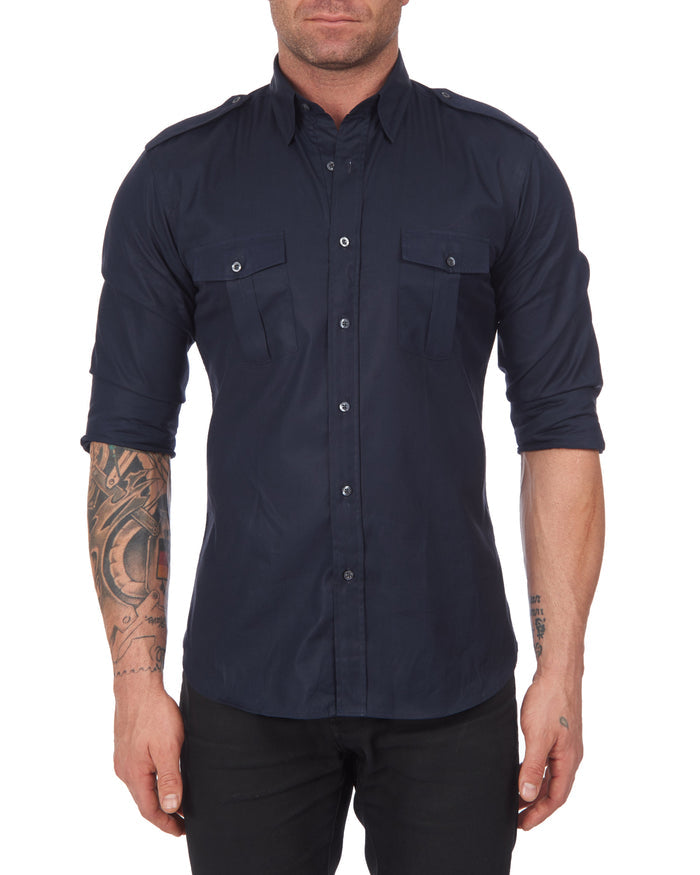 The Pilot Shirt - Navy