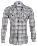 The Plaid Flannel Western - Gray Plaid Western