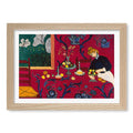A4 (21 x 29.7cm) / Natural Oak Frame / White Border
