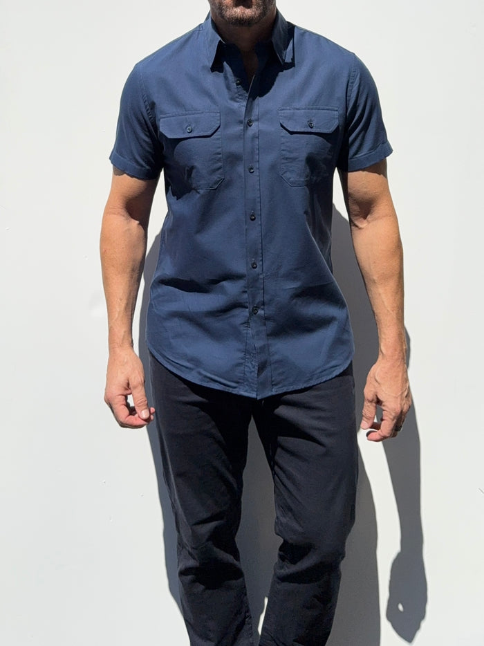 The Short Sleeve Utility Shirt - Navy