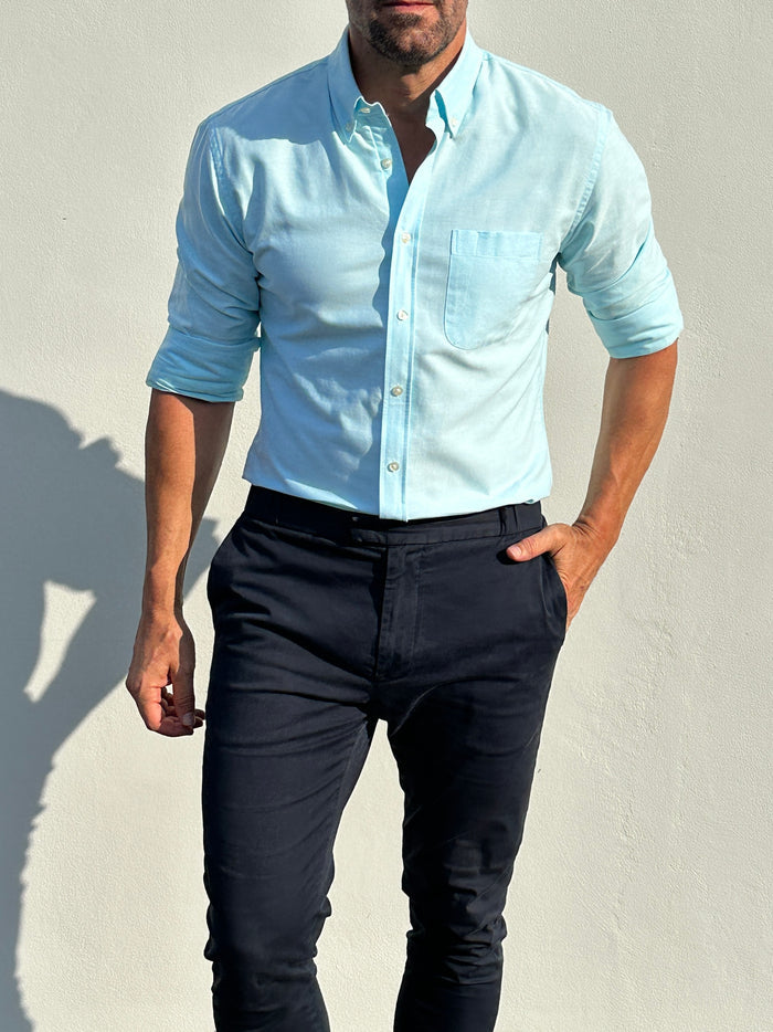 The Solid OCBD - Light Aqua