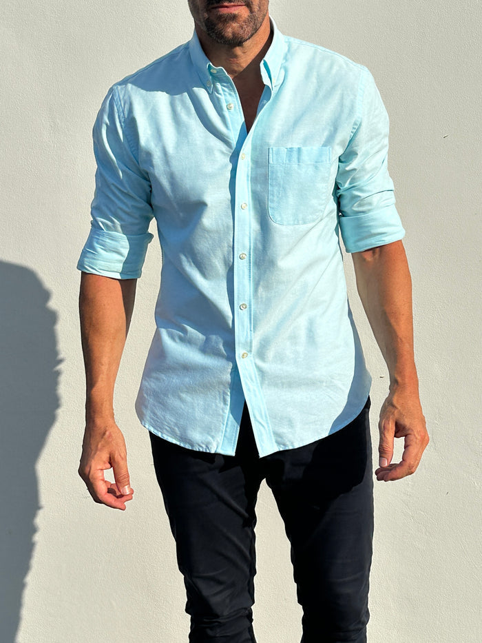 The Solid OCBD - Light Aqua
