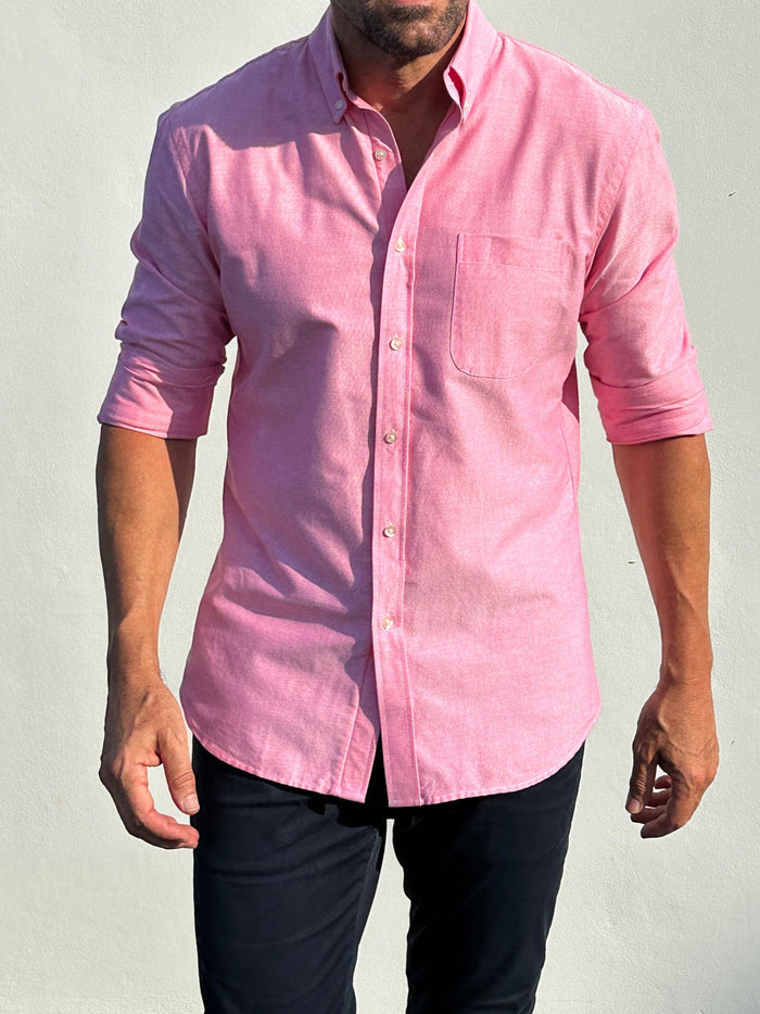 The Solid OCBD: Oxford Cloth Button Down in Red - Red