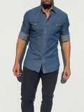 The Stretch Denim Western - Small Batch #293 Indigo Denim