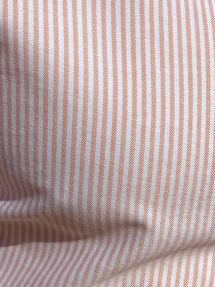 The Striped OCBD - Orange Pinstripe
