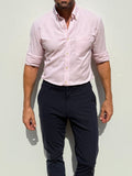 The Striped OCBD - Pink Pinstripe