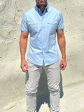 The Twill Cop Shirt - Light Blue