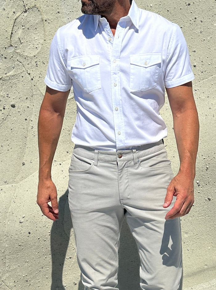 The Twill Cop Shirt - Optic White
