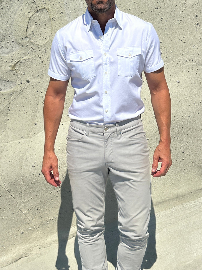 The Twill Cop Shirt - Optic White