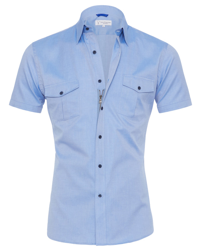 The Twill Cop Shirt - Polar Blue