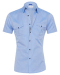 The Twill Cop Shirt - Polar Blue