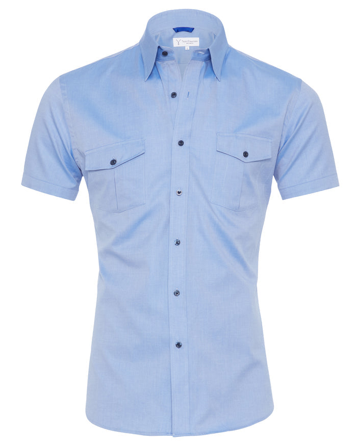 The Twill Cop Shirt - Polar Blue