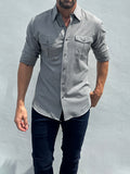 The Two-Pocket Flannel - Gray
