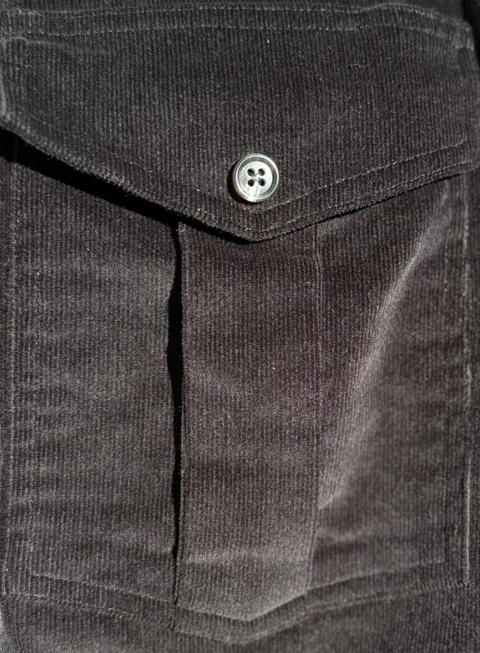 The Urban Legend Shirt Jacket in Corduroy - Black