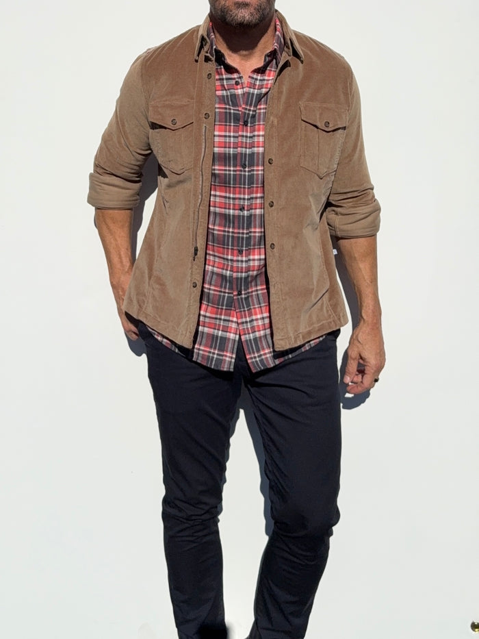 The Urban Legend Shirt Jacket in Corduroy - Camel