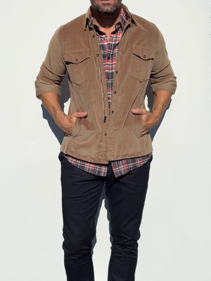The Urban Legend Shirt Jacket in Corduroy - Camel