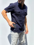 The Urban Legend w/Side Pockets - Navy Linen